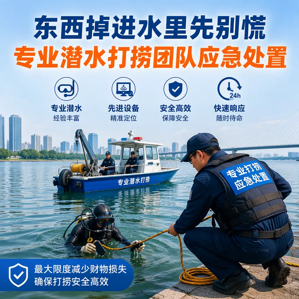 鸡东东西掉进水里先别慌，专业潜水打捞团队应急处置